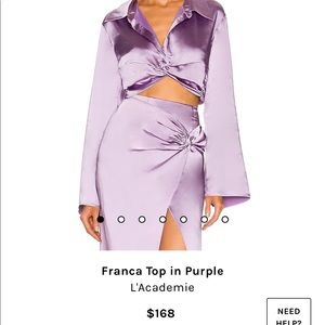 ✨ NWT purple two piece set.